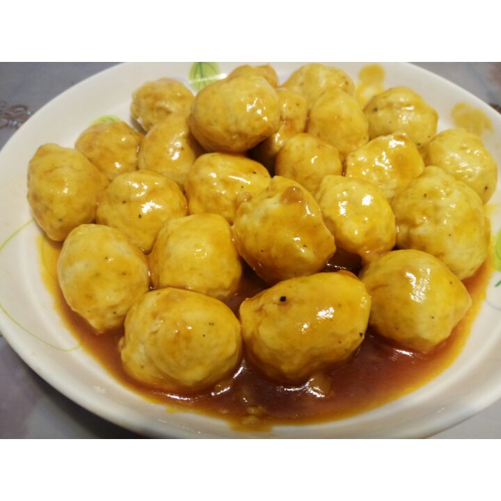 酸酸甜甜【茄汁鸡肉丸】