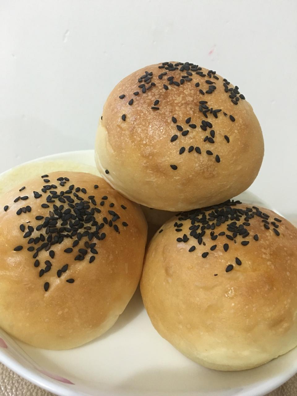 柔软的汉堡胚