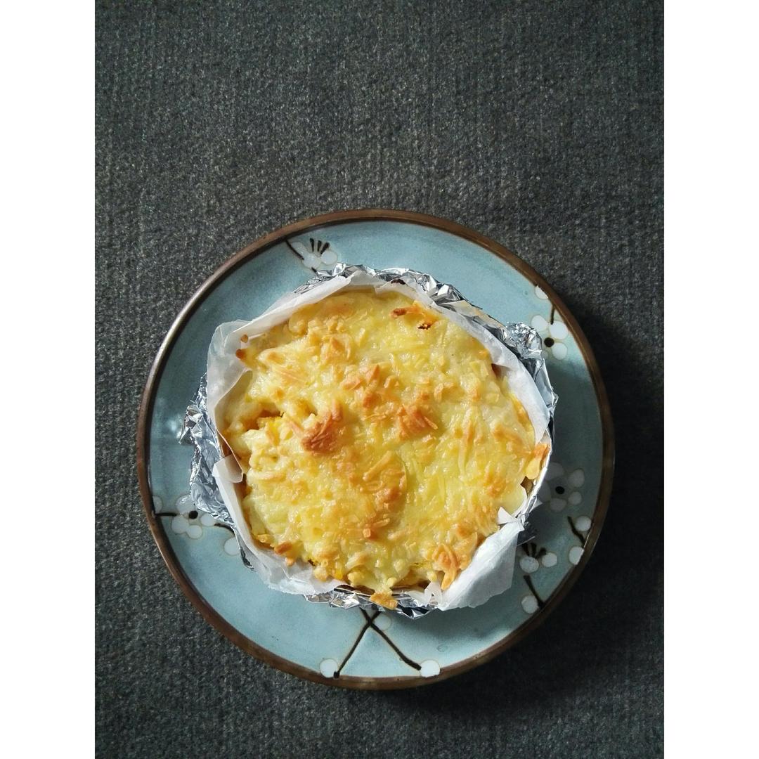 健康无油芝士焗红薯