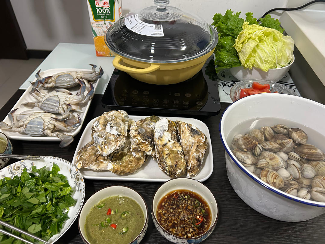 👆【多功能火锅打卡戳这】蒸汽海鲜火锅-3月美食日记打卡