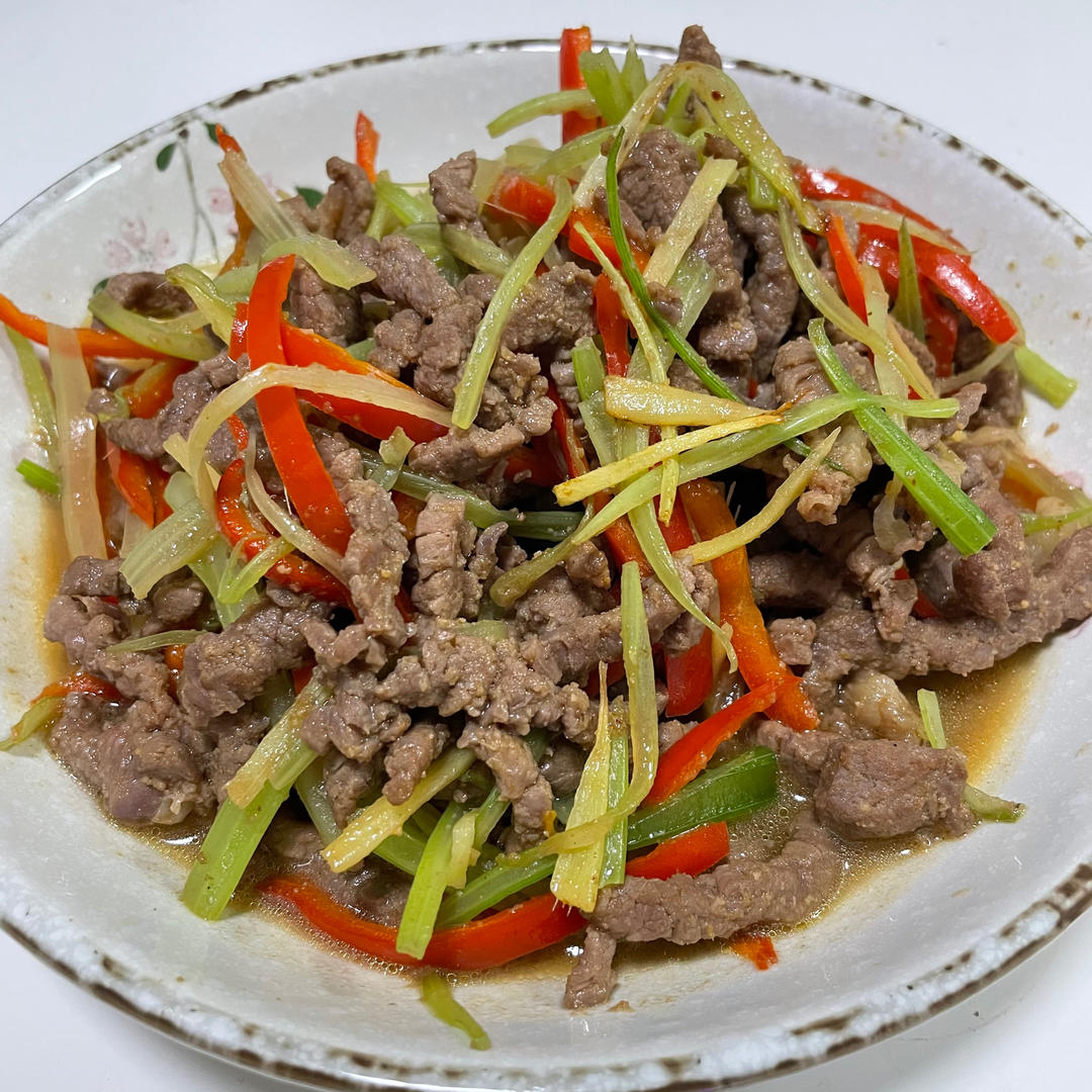 潮式家常菜：三丝炒牛肉