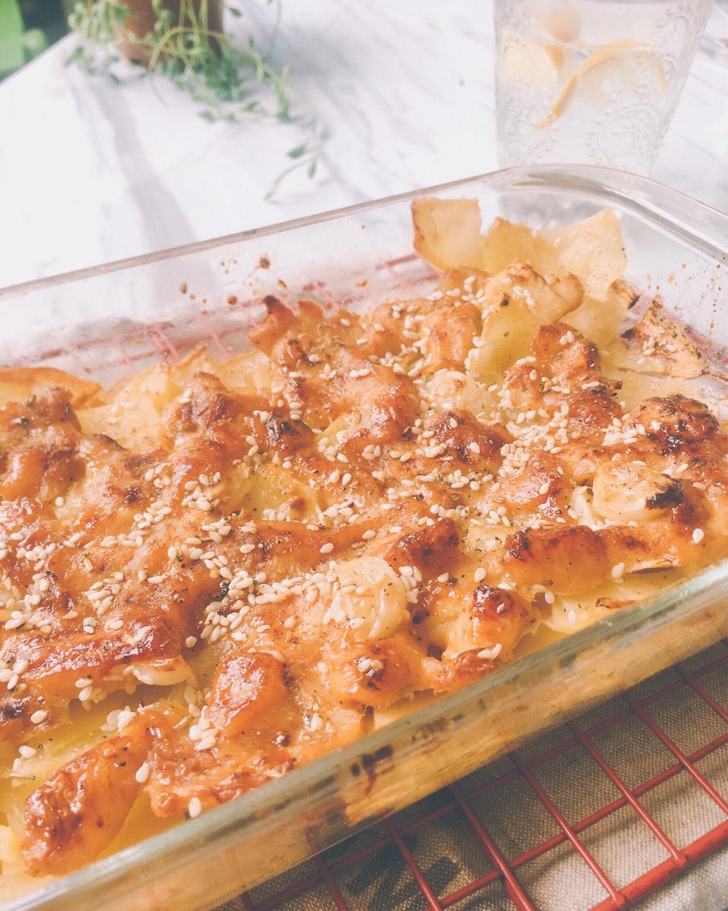 新奥尔良烤鸡腿土豆