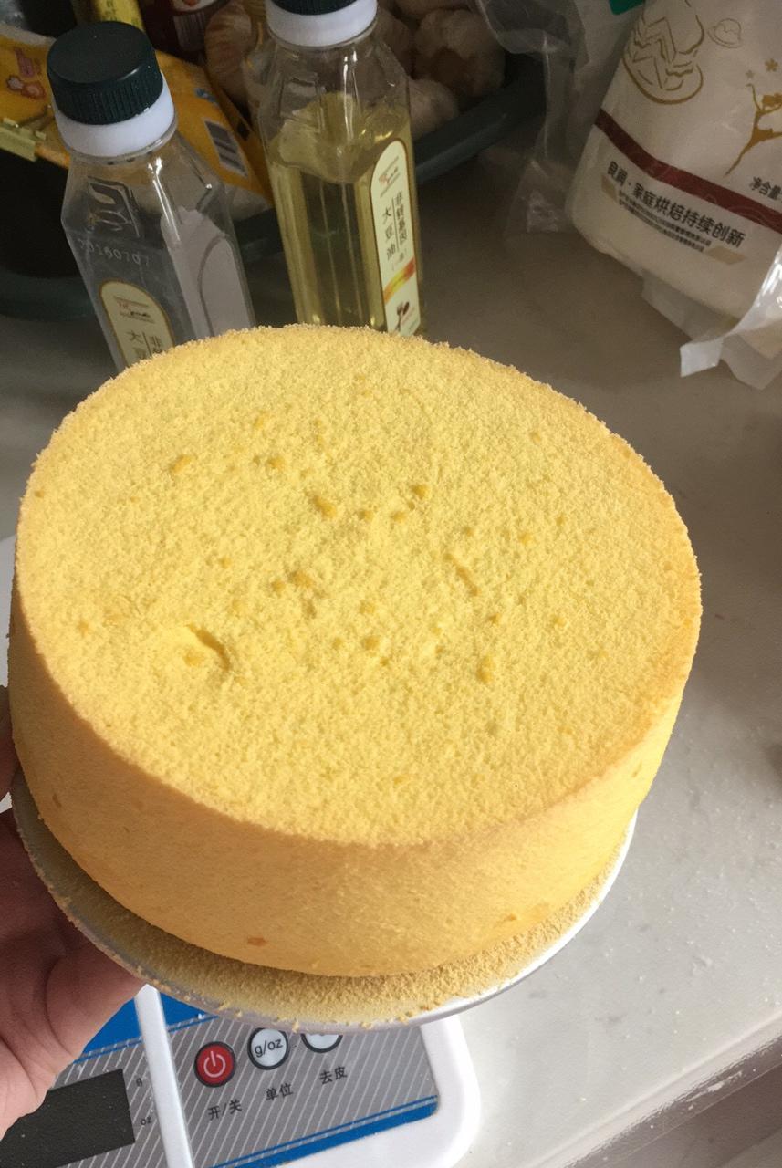 6寸原味戚风蛋糕