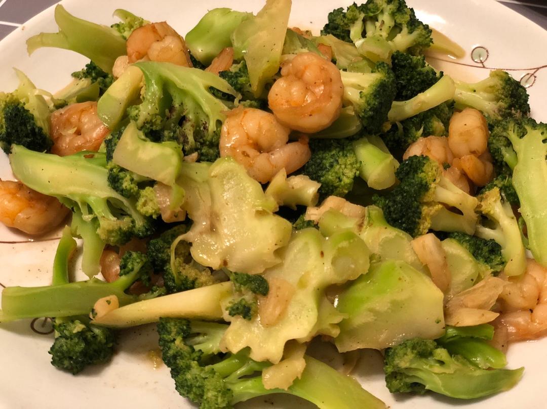 西兰花炒虾仁🍤