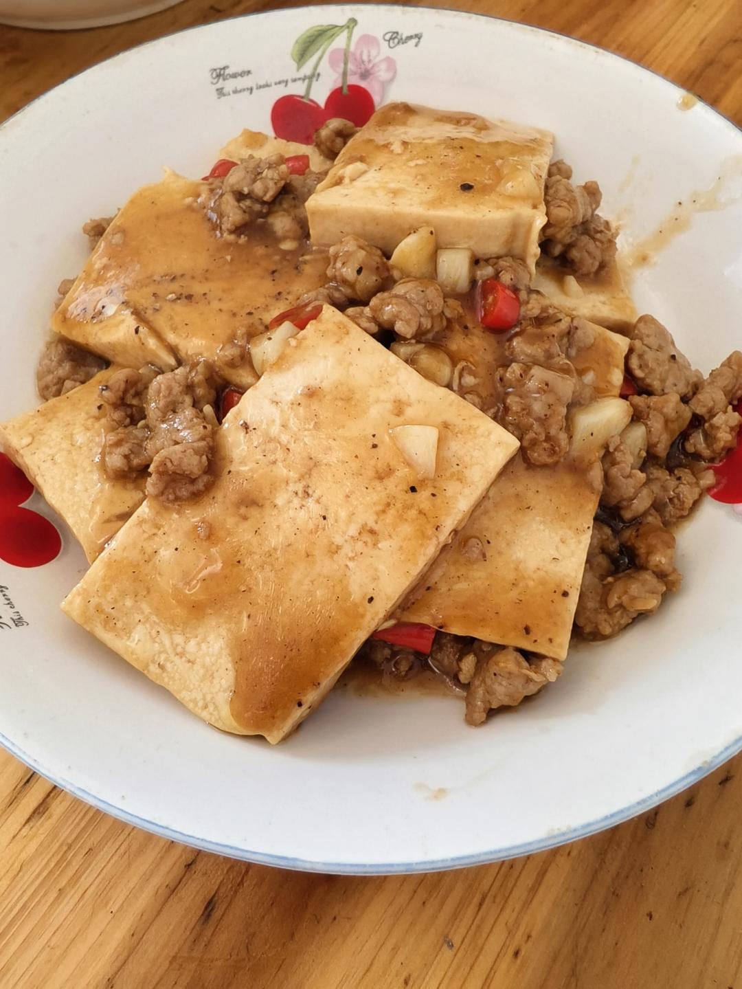 肉末嫩豆腐｜嫩滑口感爽口！这道快手菜超级下饭！！（减脂少油版）