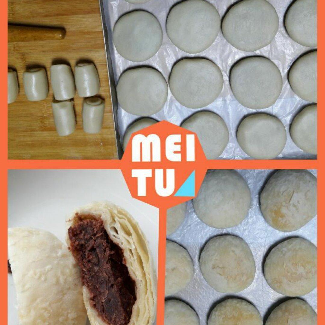 酥皮绿豆饼   酥得掉渣渣