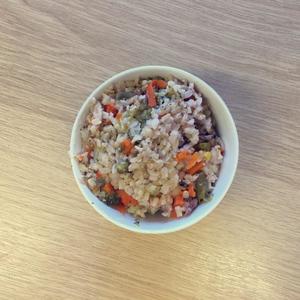 健身减脂的懒人糙米蔬菜海鲜饭～的做法 步骤5