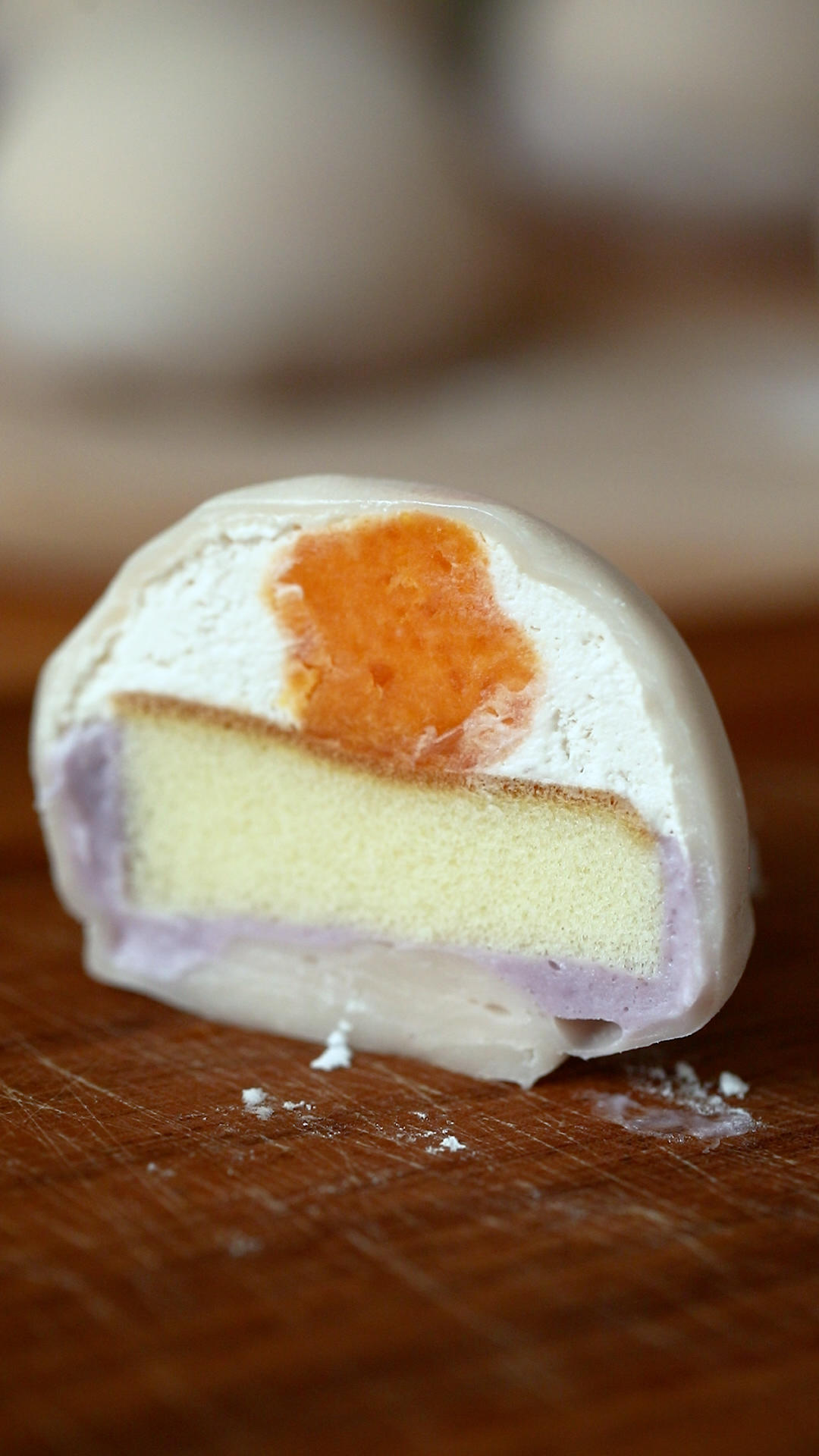 芋泥咸蛋黄雪媚娘(๑•̀ㅂ•́)و✧的做法