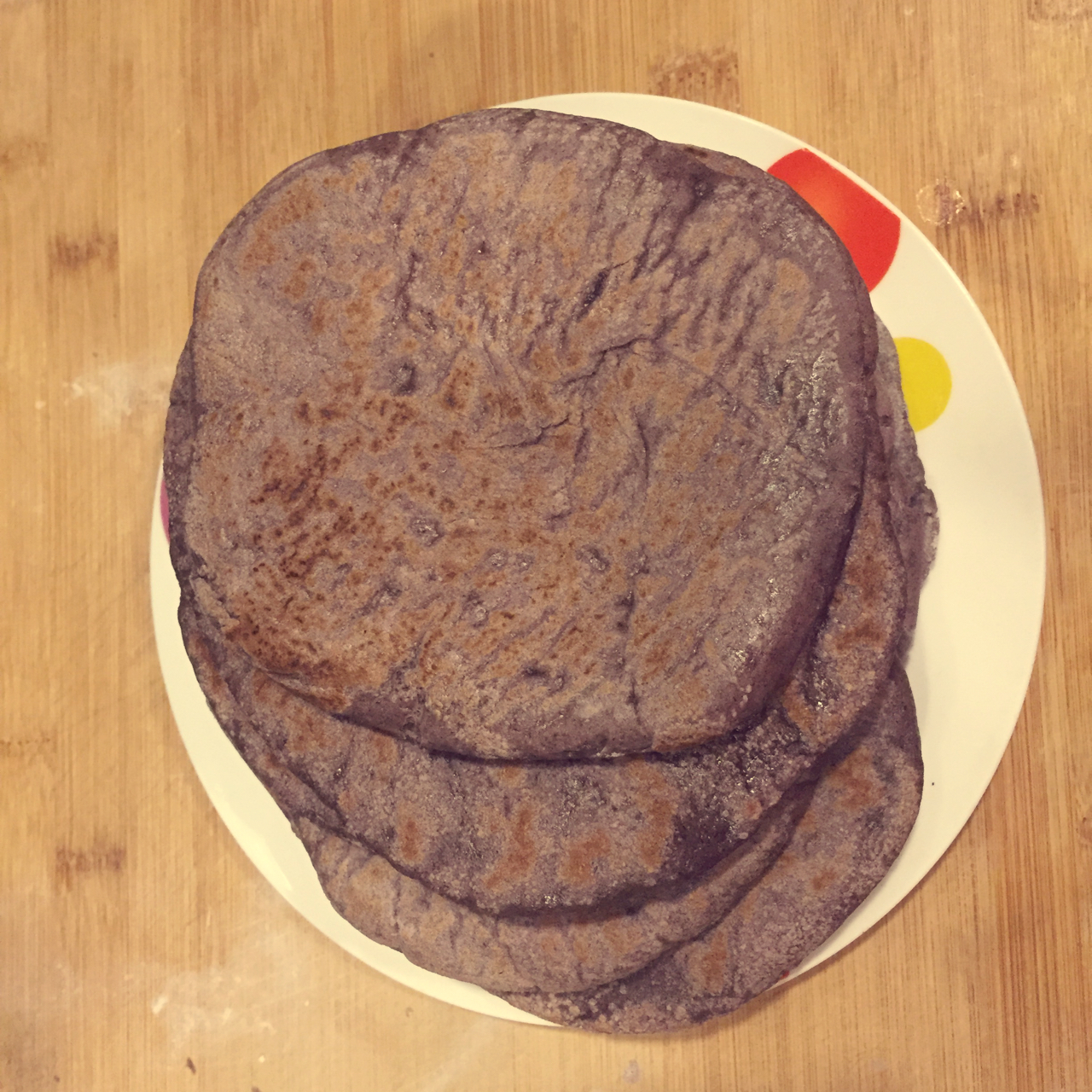 奶香黑米饼