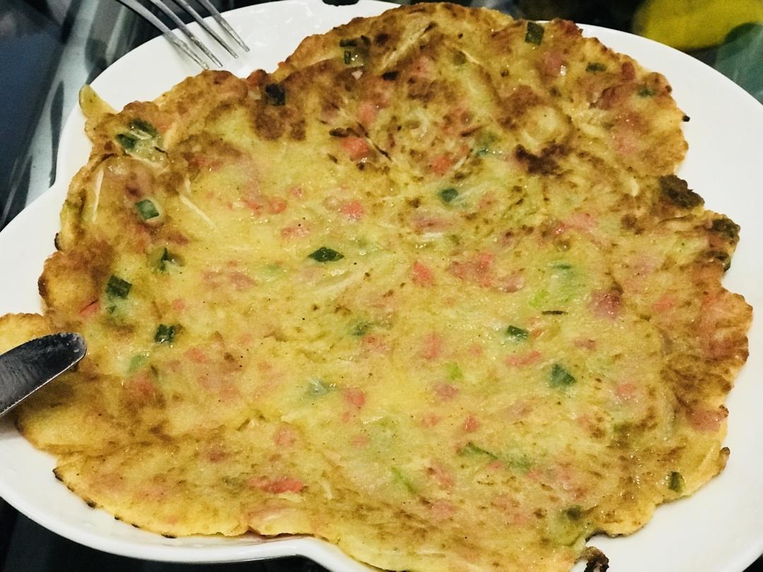 绿豆芽煎饼
