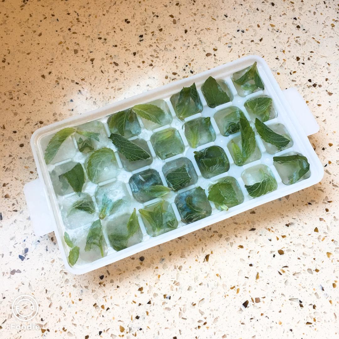 朝开暮合做的清爽薄荷冰