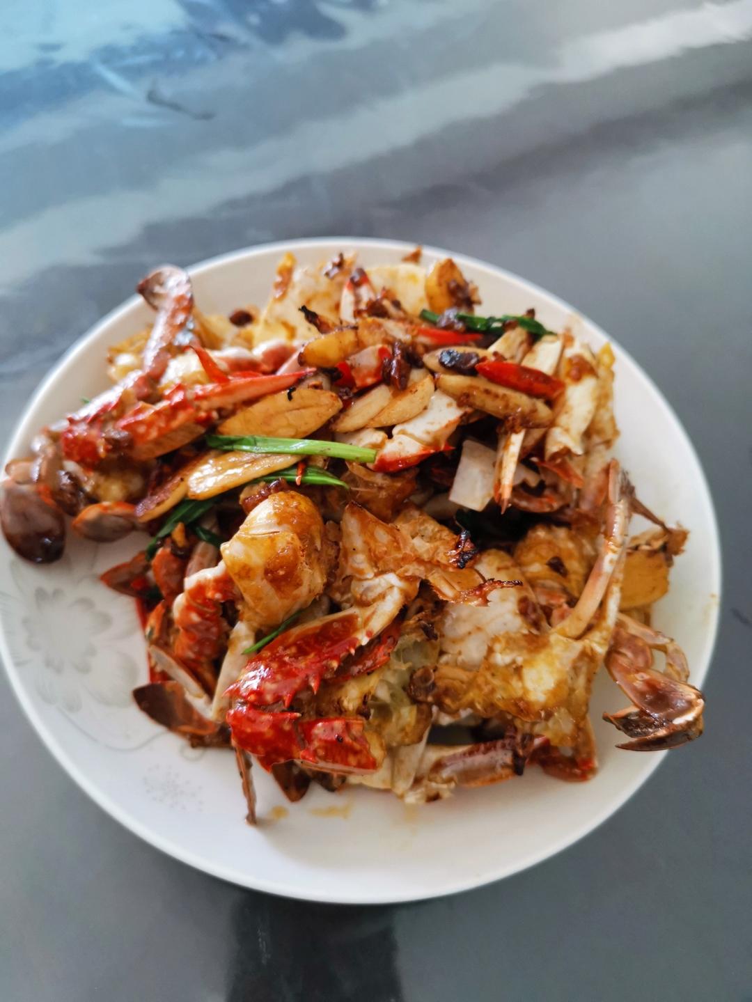 香爆梭子蟹