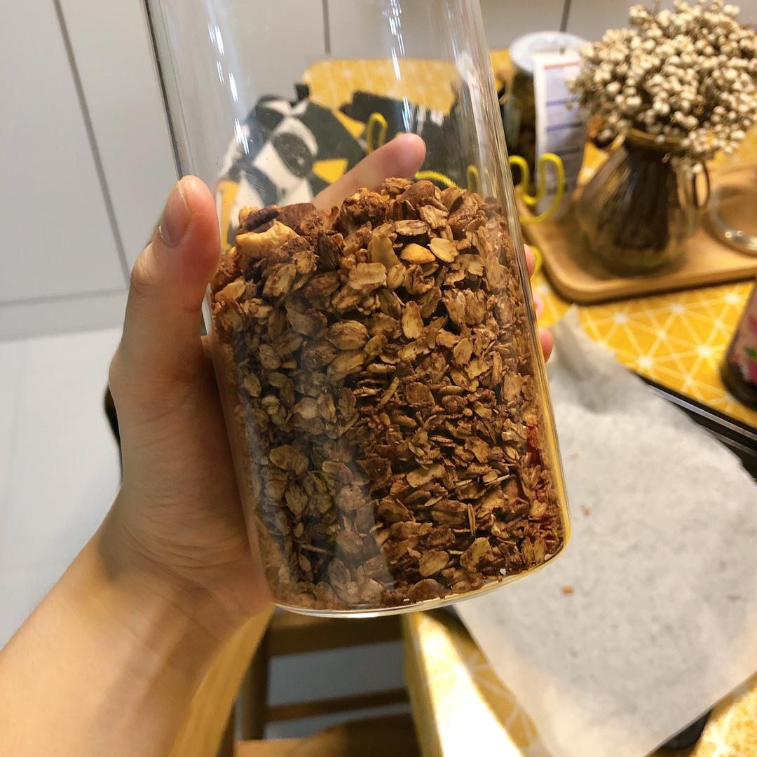 减脂|甜品|坚果可可烤燕麦