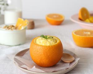 早餐蛋料理-甜橙蒸蛋，仙女宝宝皆适宜！的做法 步骤5