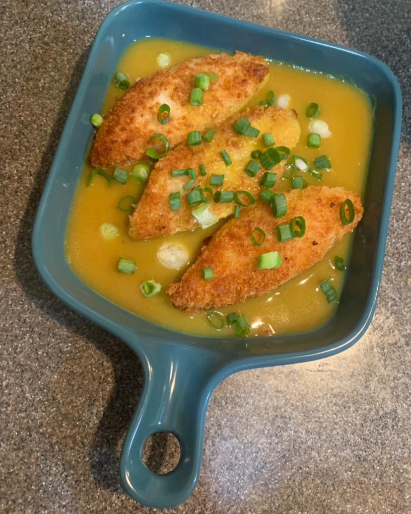 咖喱鱼排饭