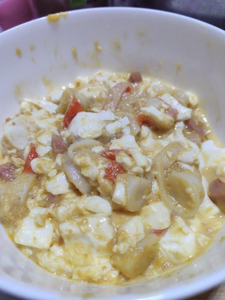 蟹黄豆腐（咸蛋黄版）