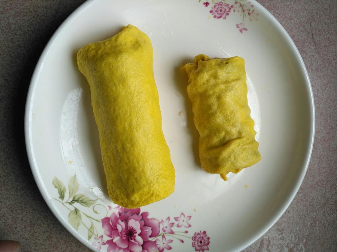 老爸的手艺---蒸肉蛋卷