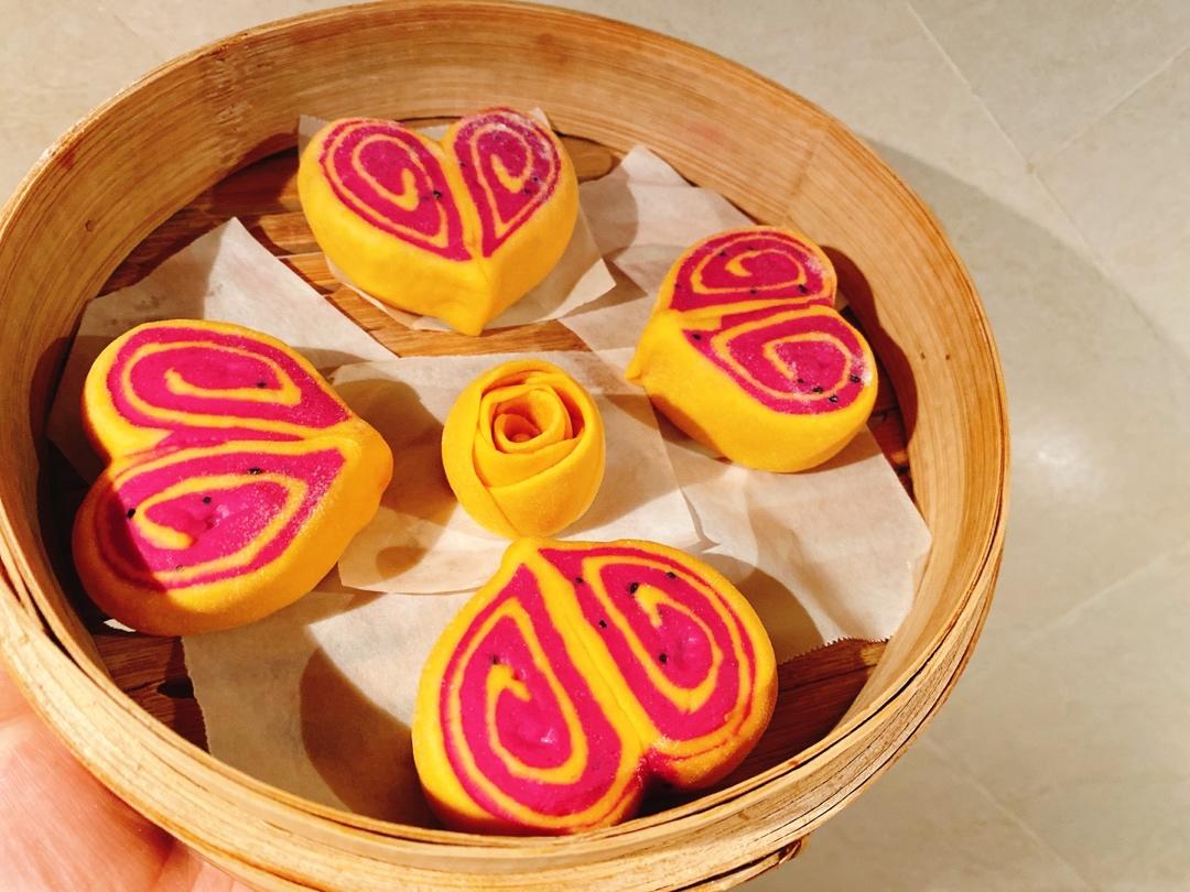 Q弹心形南瓜馒头