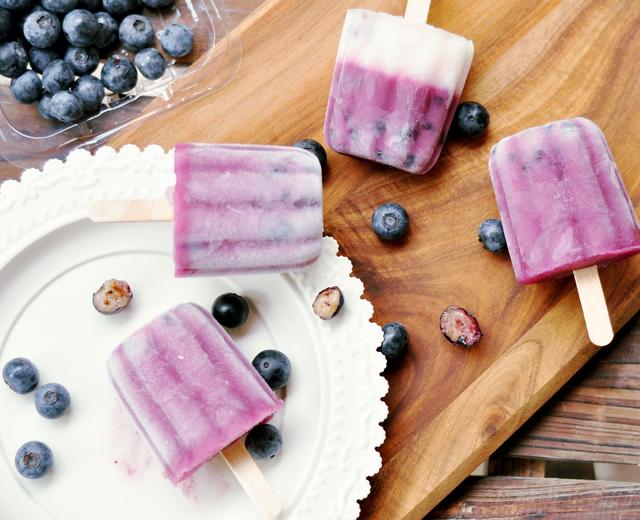 蓝莓养乐多棒冰的做法