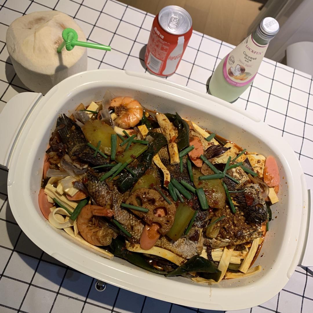 家庭版香辣烤鱼--越煮越香