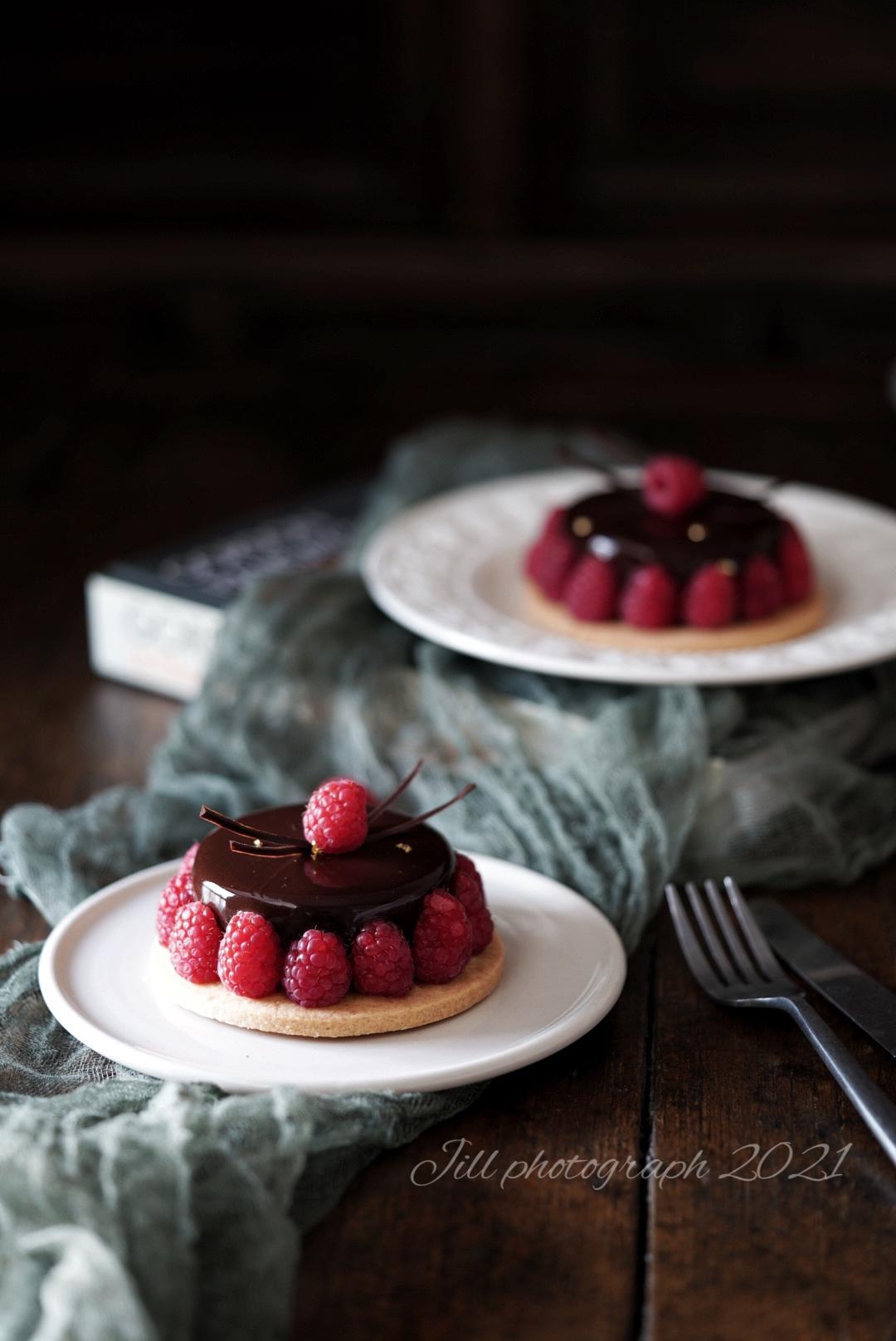 覆盆子巧克力塔的做法