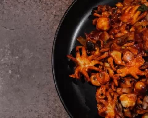 韩菜爱好者超正宗辣炒章鱼🐙的做法