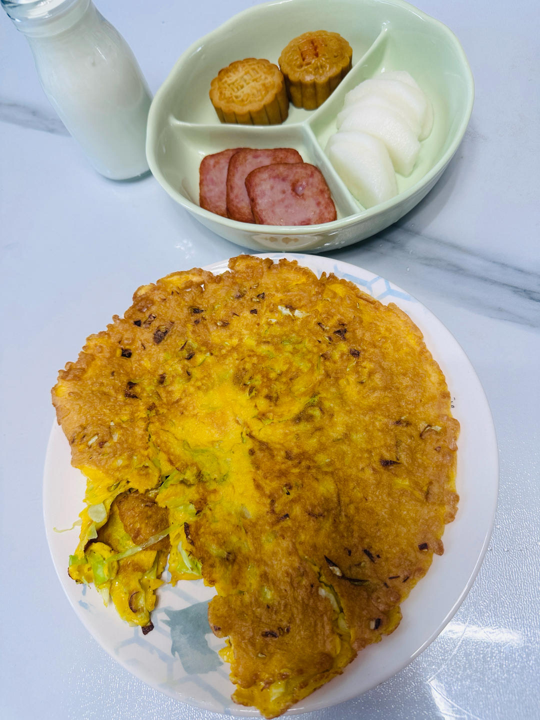青甘蓝蔬菜饼（健康减脂）