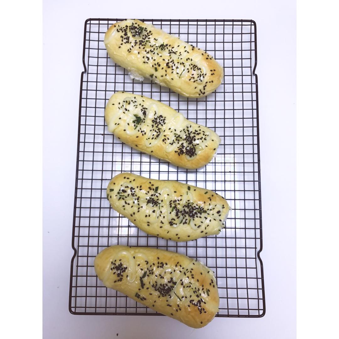 火腿肠早餐面包（一次发酵法）