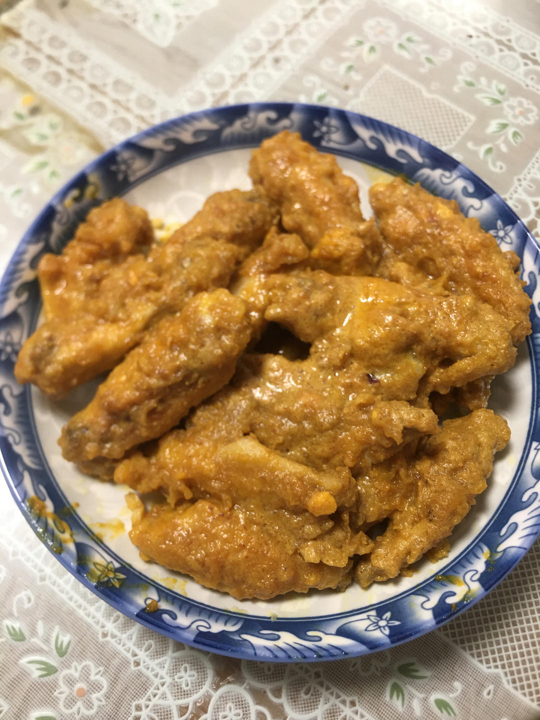 金灿灿咸蛋黄焗鸡翅