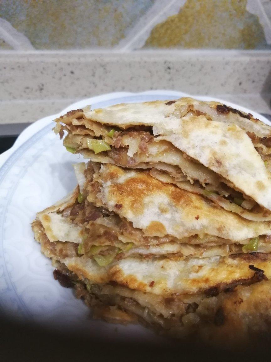 葱香牛肉千层饼