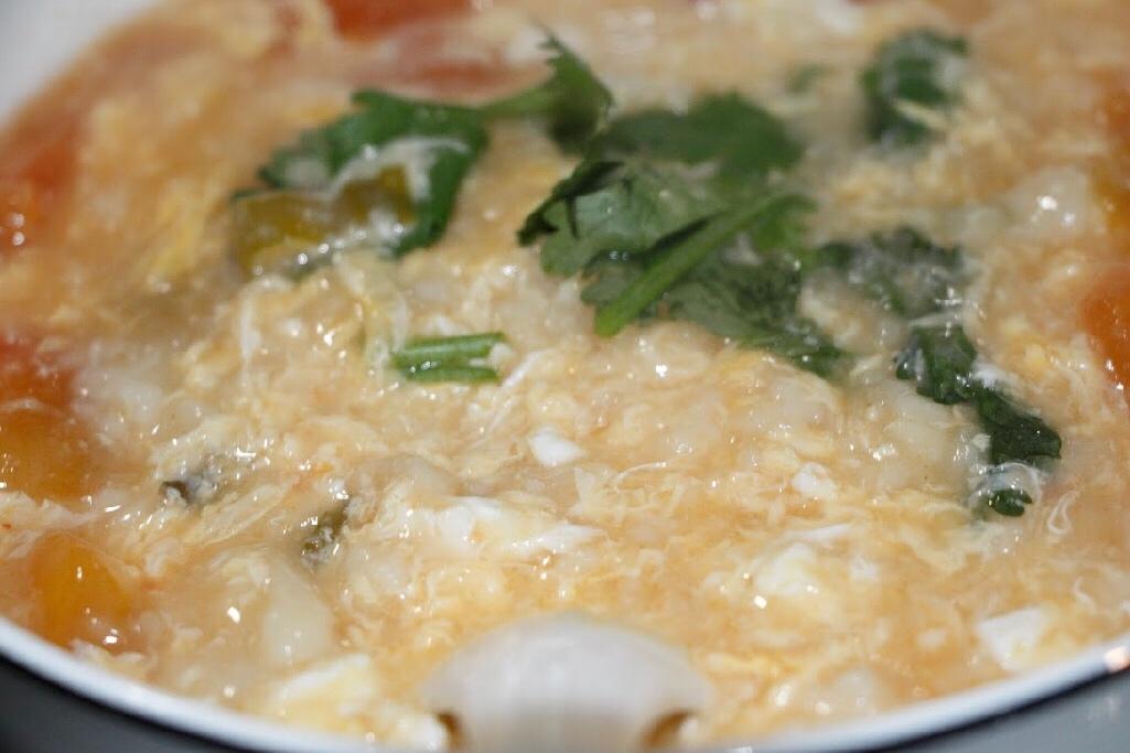 河南传统鸡蛋面汤