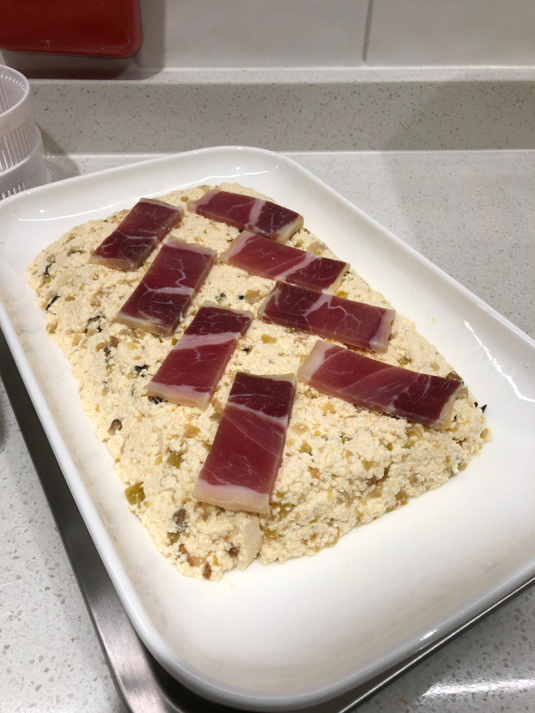 蒸豆腐饼