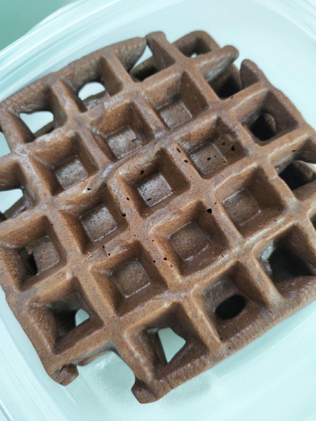 可可糯米华夫饼