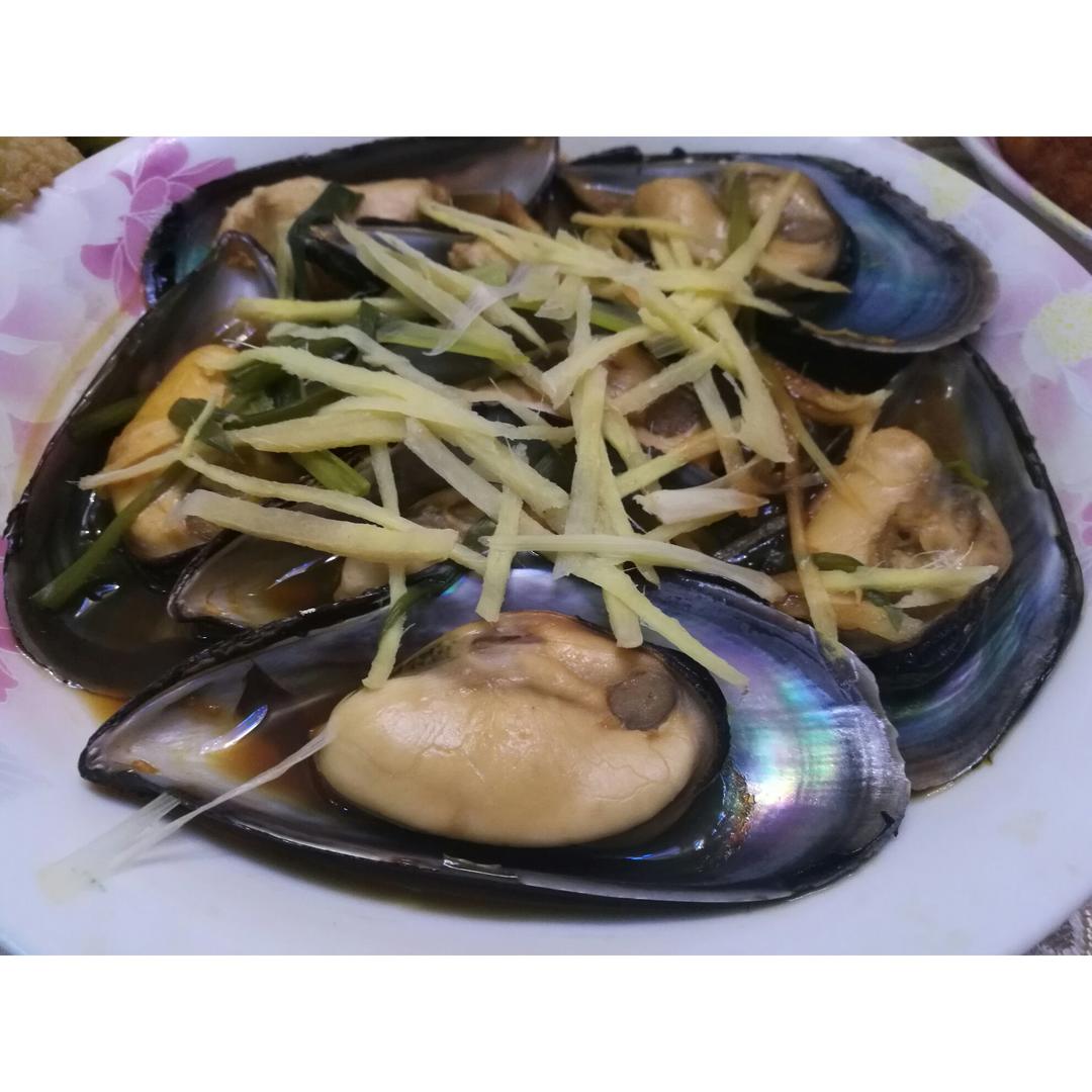 清蒸青口贝