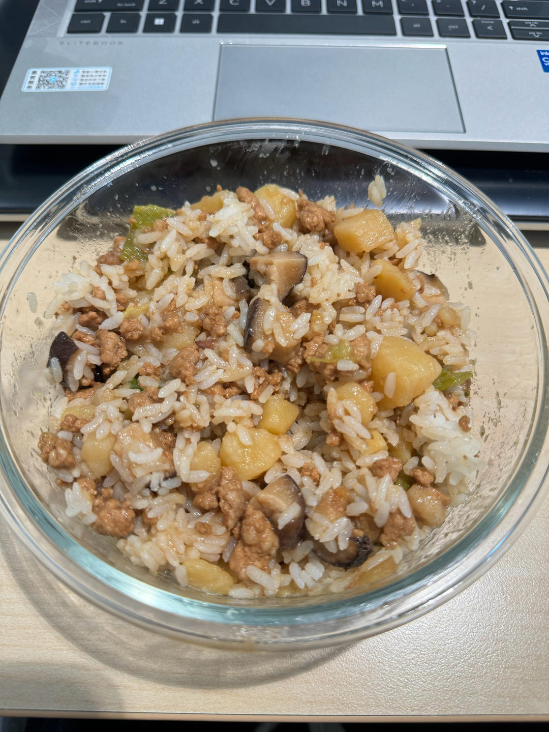 ㊙️香菇土豆肉沫拌饭❗️比外卖还好吃
