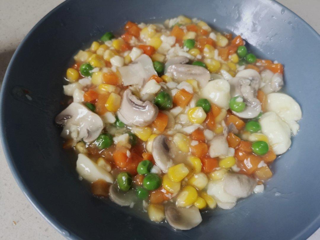 三色豆腐丁