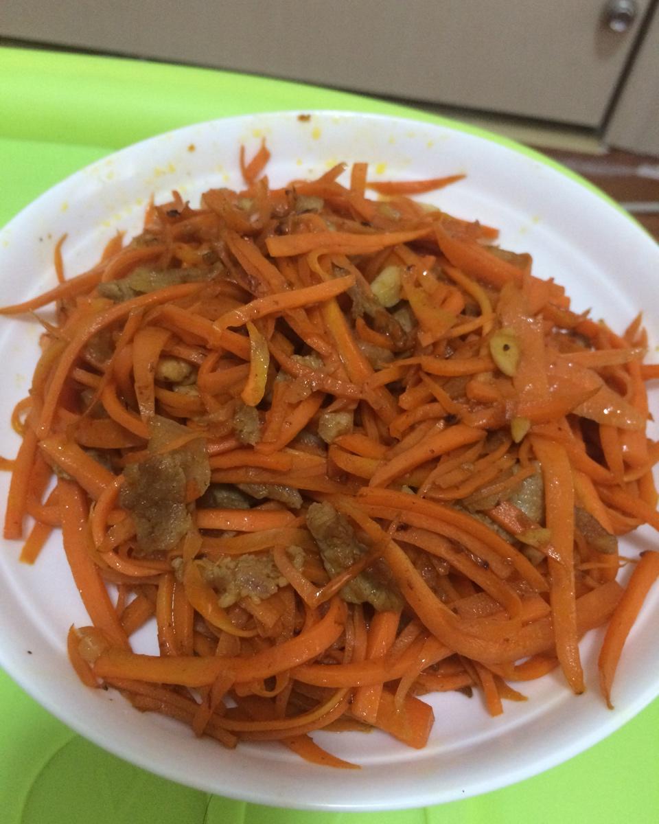 胡萝卜炒肉
