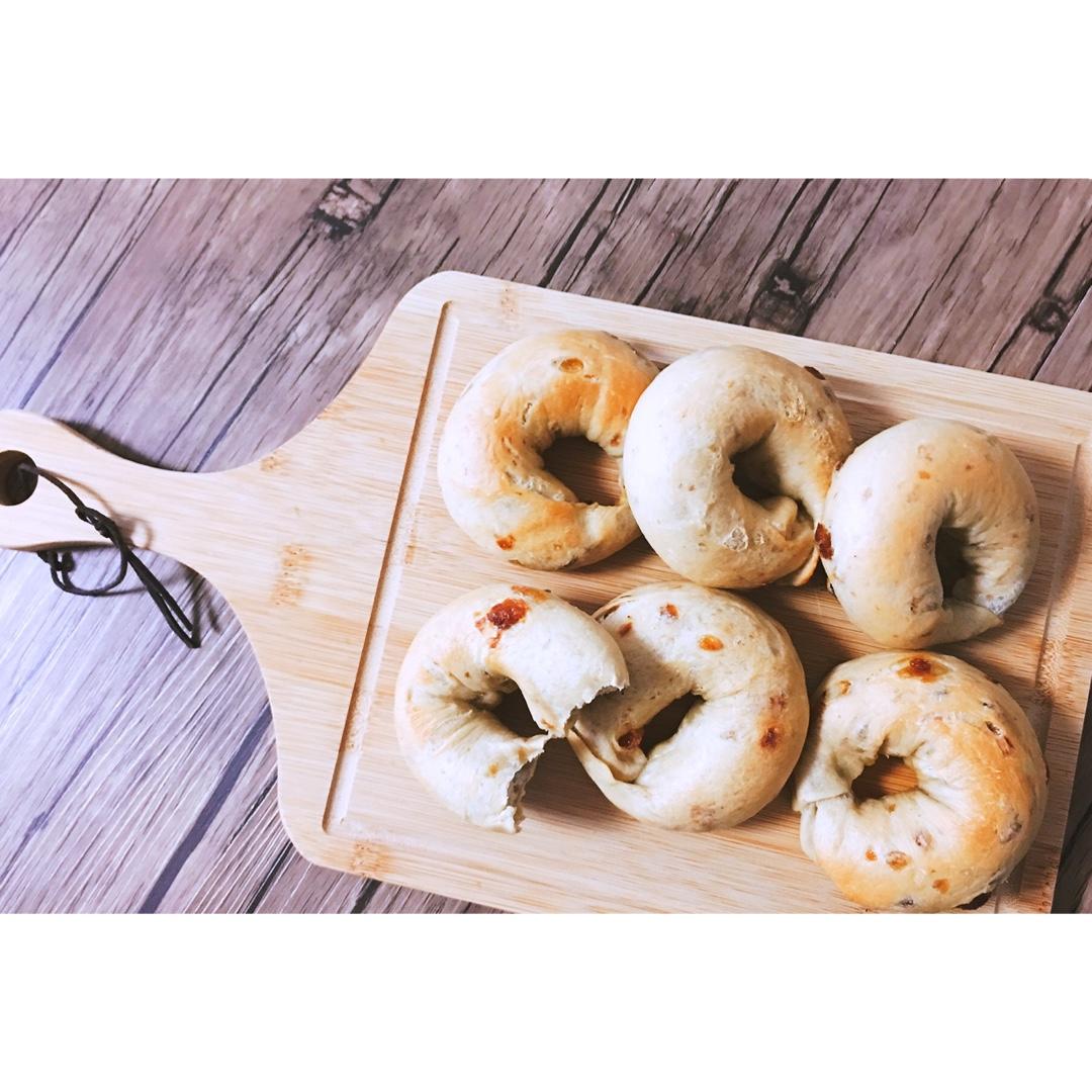 藤田千秋的蔓越莓白巧克力贝果