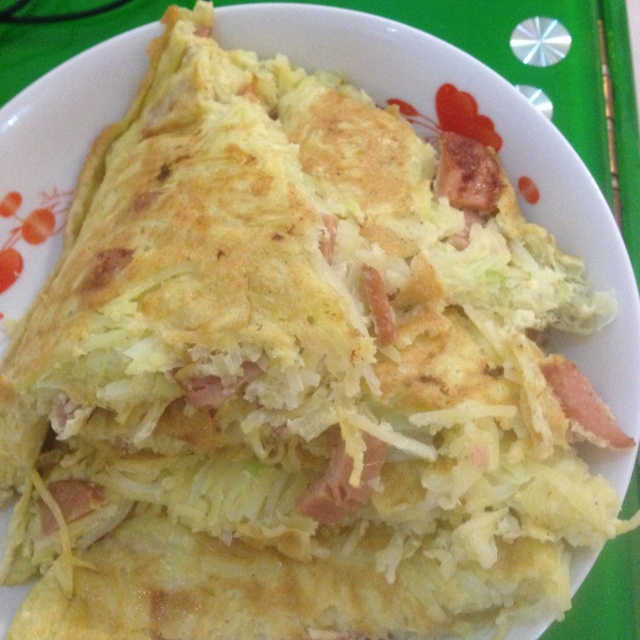 香煎土豆丝鸡蛋饼