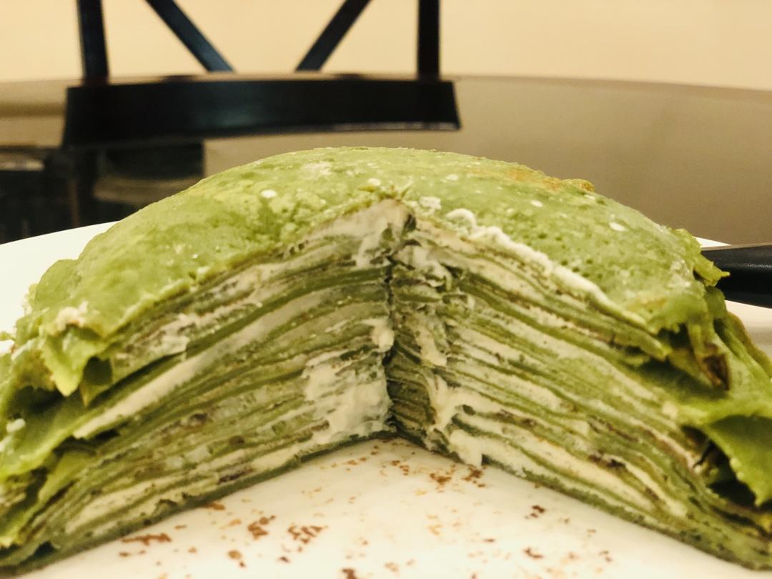 冰淇淋般的抹茶千层蛋糕