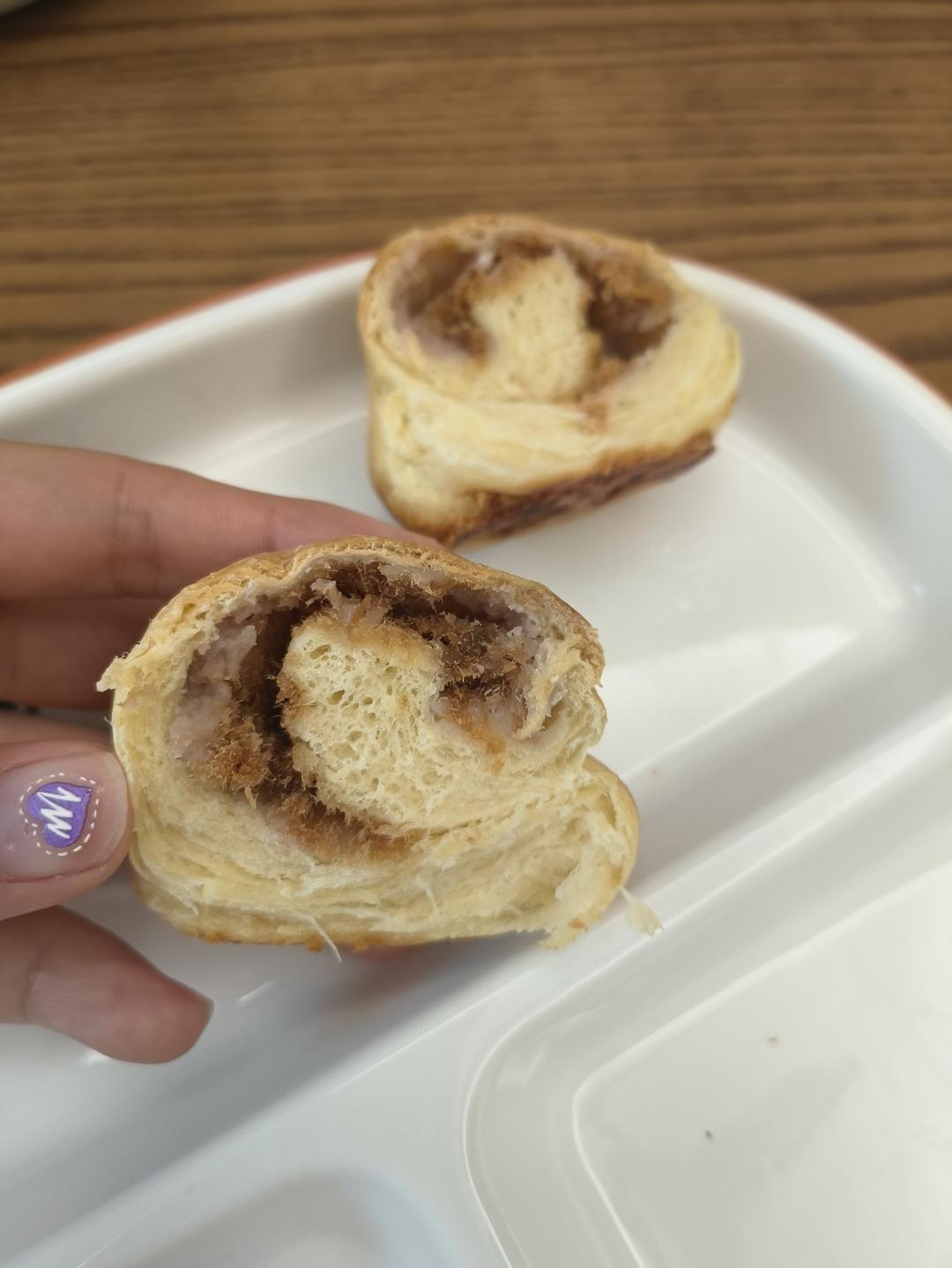 芋泥肉松吐司｜一包搞定咸甜党