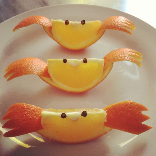 橙子螃蟹