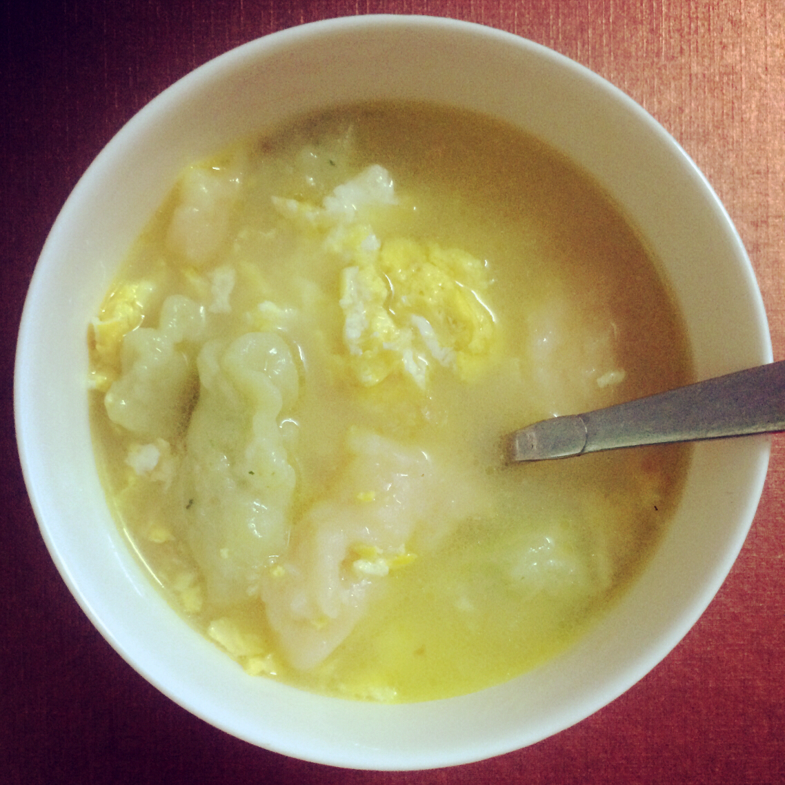 suzu7做的鸡蛋疙瘩汤