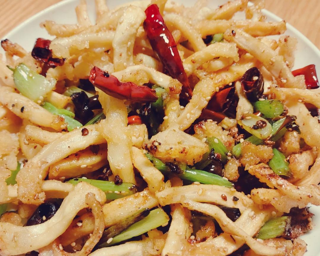 干煸鱿鱼丝的做法