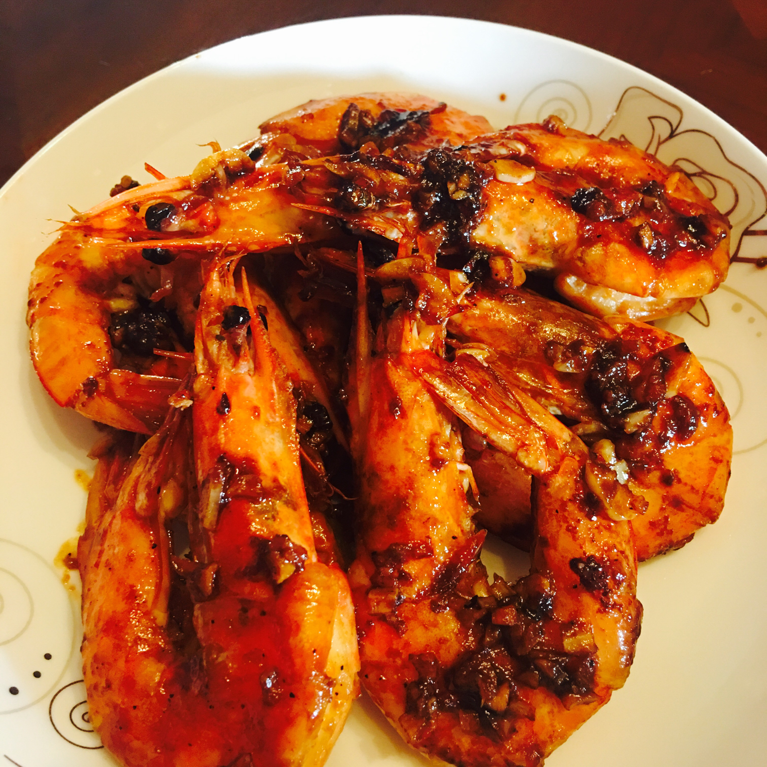 yyqx1128做的豉油皇煎虾