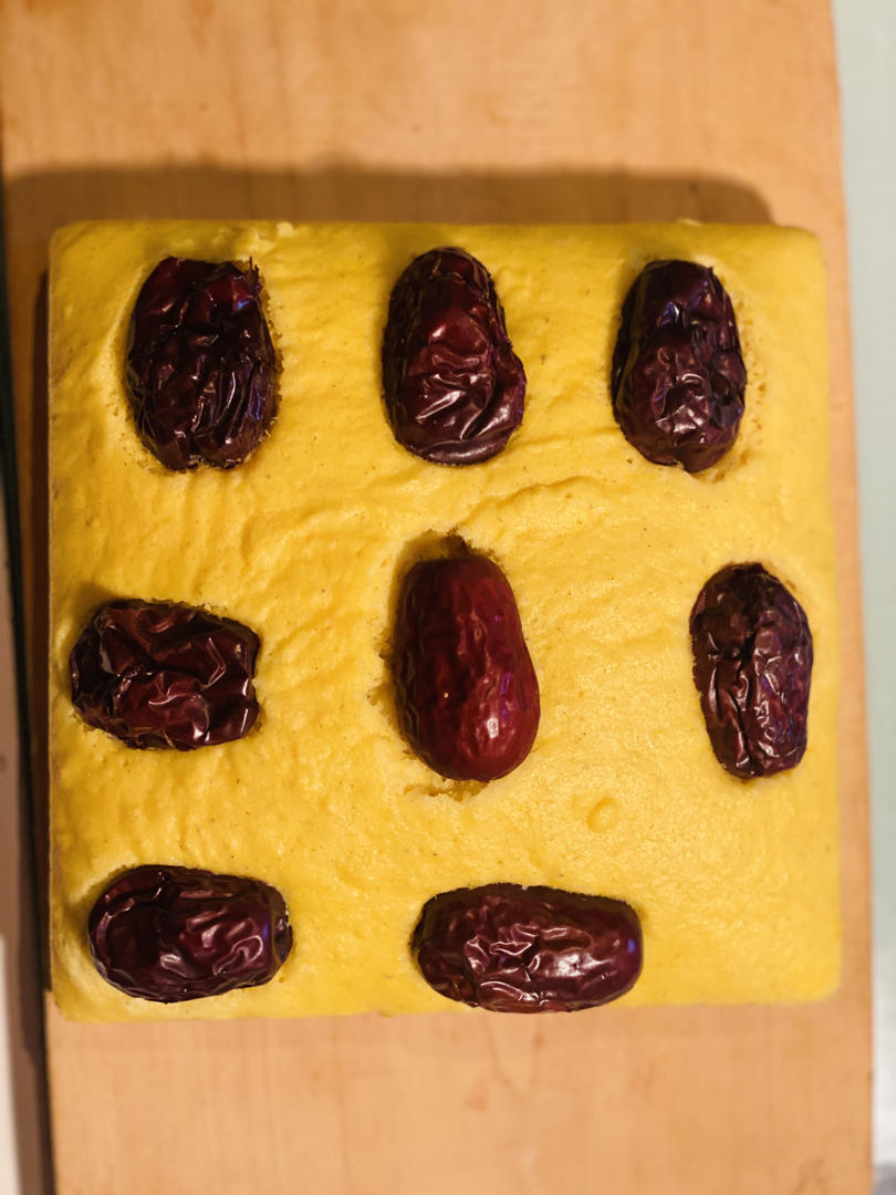 无油无糖100%纯玉米面发糕（零失败免烤版）