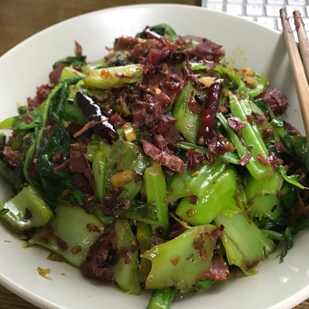 青菜炒牛肉