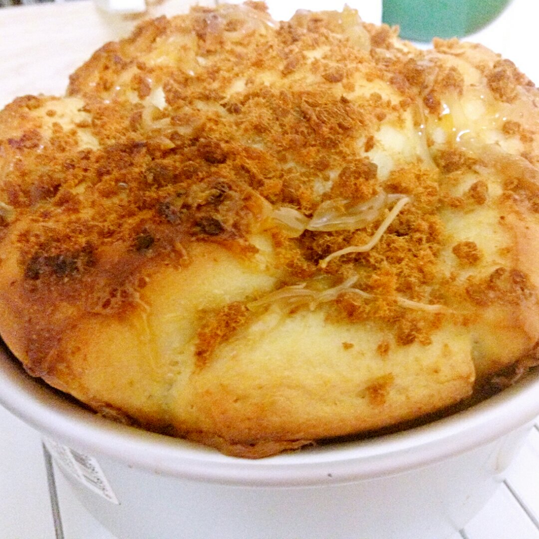 肉松手撕面包—超软会爆浆的面包哟