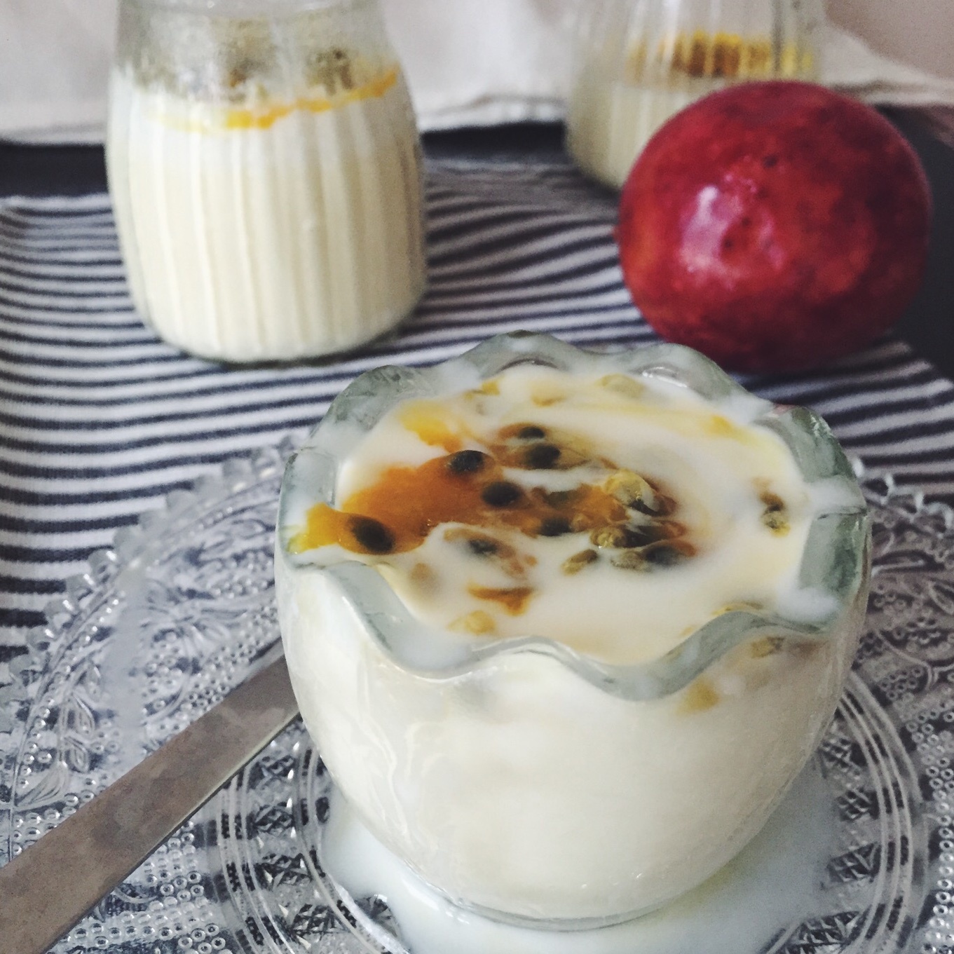百香果酸奶意式奶冻<Passionfruit Yogurt Panna Cotta>
