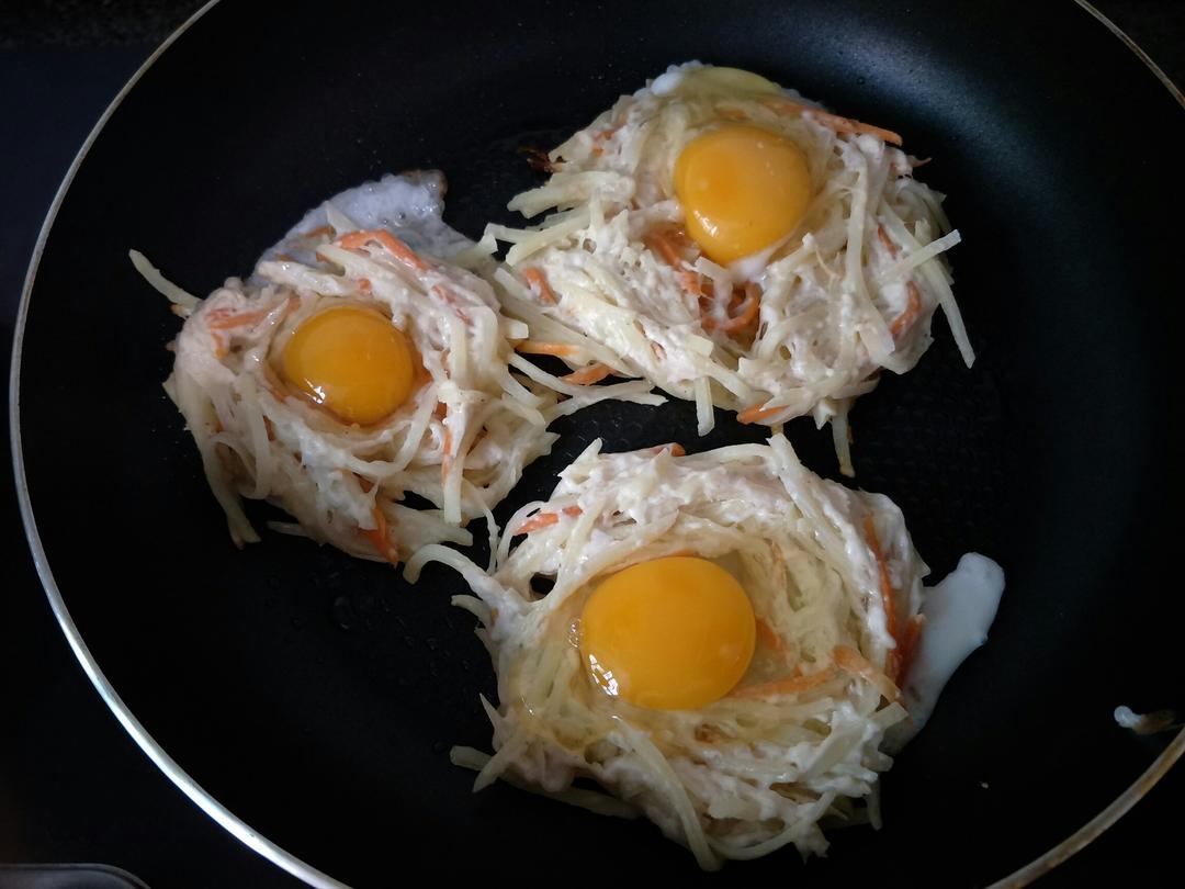 土豆丝鸡蛋饼